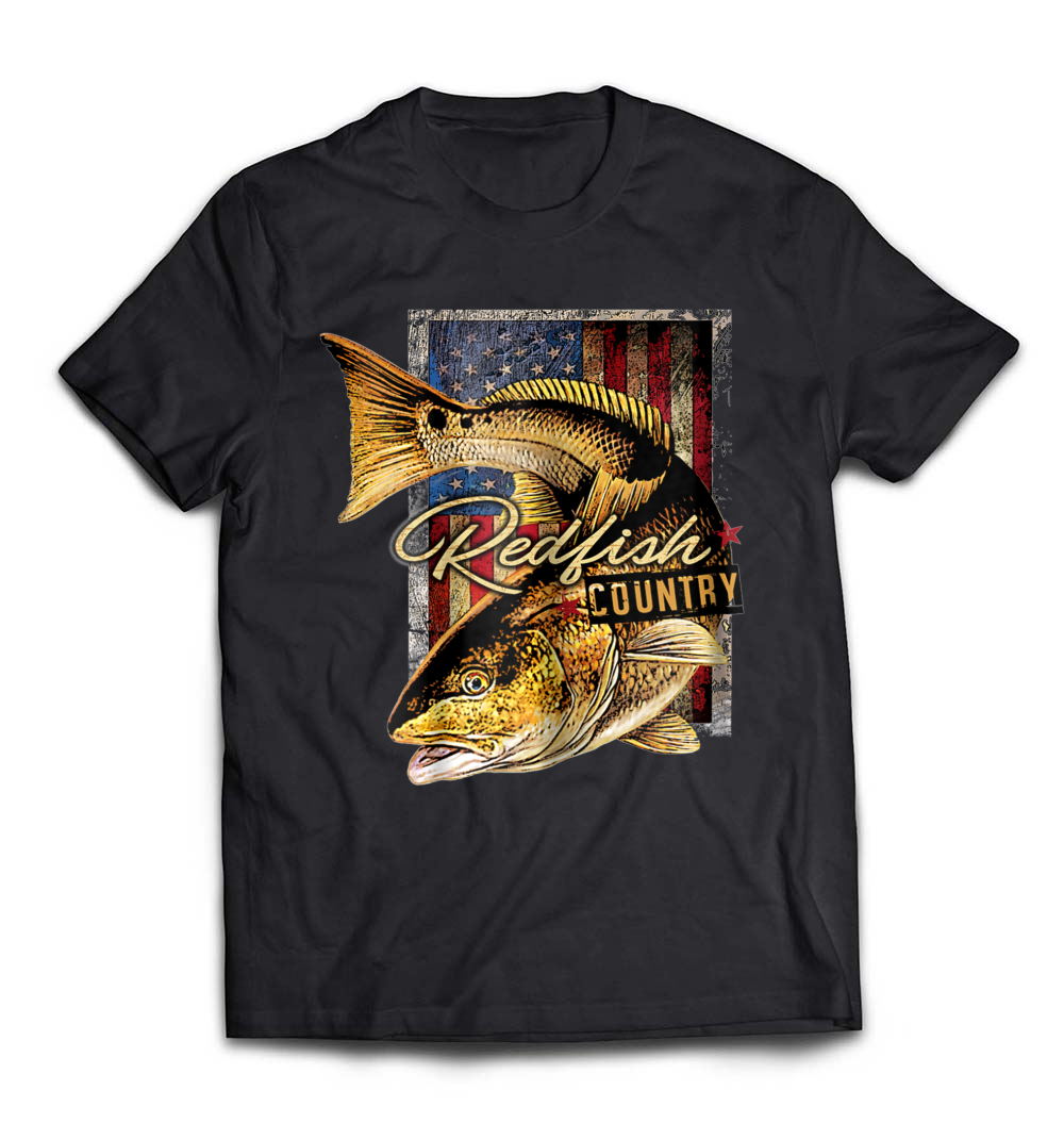 Redfish Country Saltwater Fishing T-Shirt: Celebrate Your Passion for Fishing